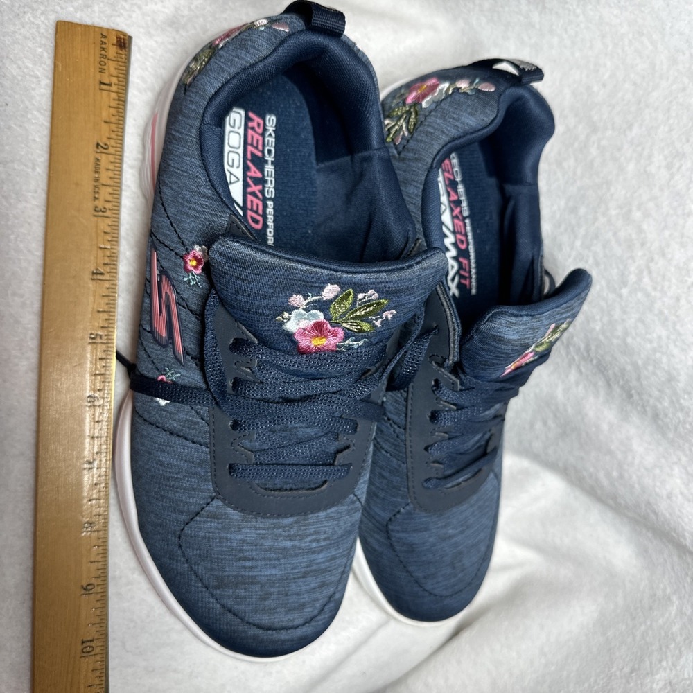 Skechers Women's Shoes With Floral Embroidery Design GoGolf Relaxed For Size 7.5 - Picture 14 of 16